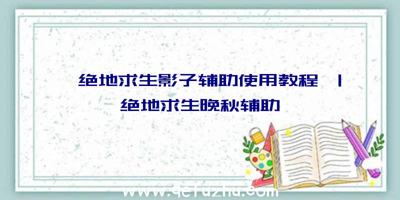 「绝地求生影子辅助使用教程」|绝地求生晚秋辅助